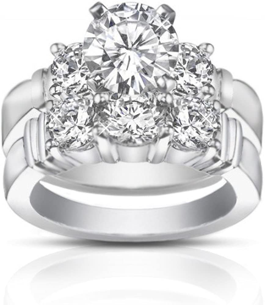 Madina Jewelry 2.00 ct Women's Round Cut Diamond Engagement Ring